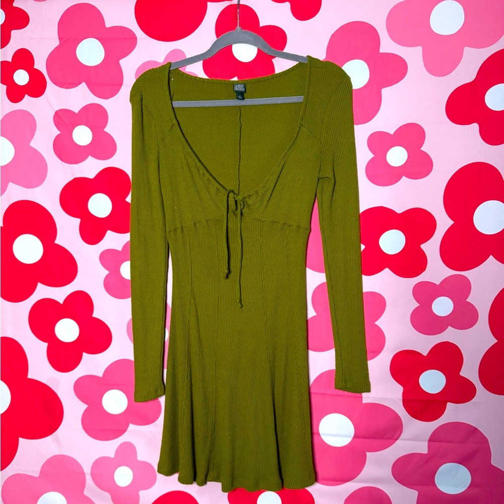 Wild Fable Green Knit Dress - Size Medium